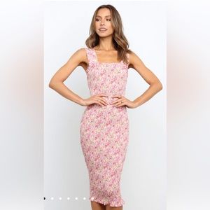Axara pink floral dress